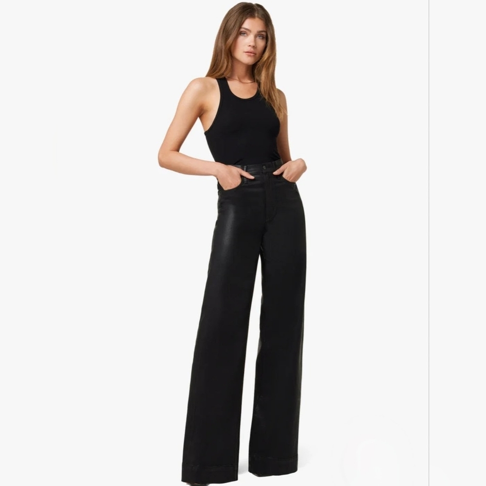 Joe's Jeans Black High-Rise Wide Leg "The Mia",  NWT, 29" Waist, 34" Inseam
